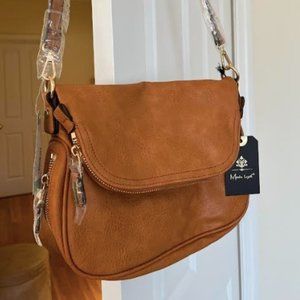 Moda Luxe, Brooks Crossbody Bag, Cognac, NWT, never used